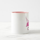 Armee-Mama-Flügel Zweifarbige Tasse (Mittel)