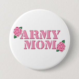 Armee-Mama-Rosa-Rosen Button
