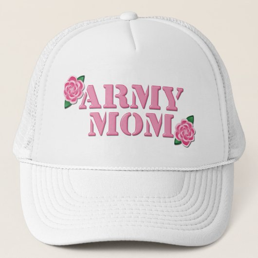 Armee-Mama-Rosa-Rosen Truckerkappe (Vorderseite)