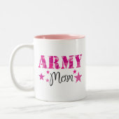 Armee-Mama-Tasse Zweifarbige Tasse (Links)