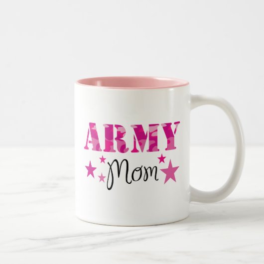 Armee-Mama-Tasse Zweifarbige Tasse (Rechts)