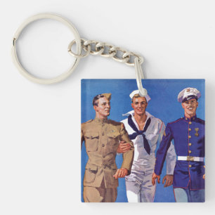Armee, Marine & Marines Schlüsselanhänger