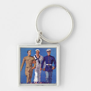 Armee, Marine & Marines Schlüsselanhänger