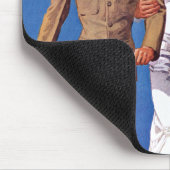 Armee, Marine u. Marinesoldaten Mousepad (Ecke)