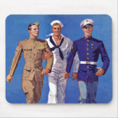 Armee, Marine u. Marinesoldaten Mousepad (Vorne)