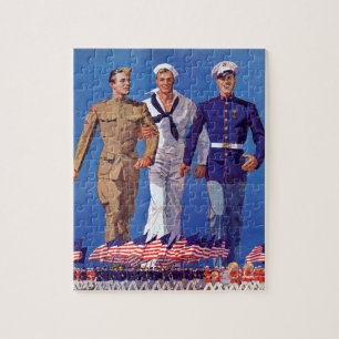 Armee, Marine u. Marinesoldaten Puzzle