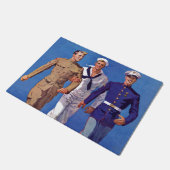 Armee, Marine und Marines Fußmatte (Schrägansicht)