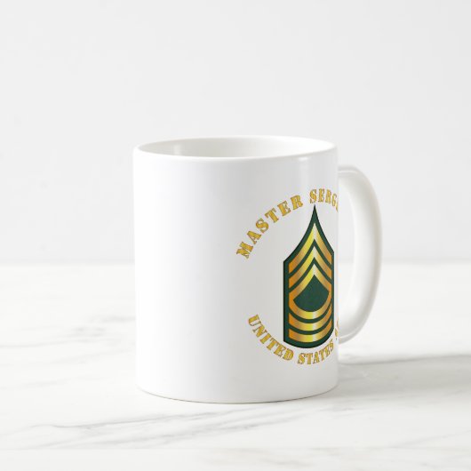 Armee - Master Sergeant - MSG Kaffeetasse (VorderseiteRechts)