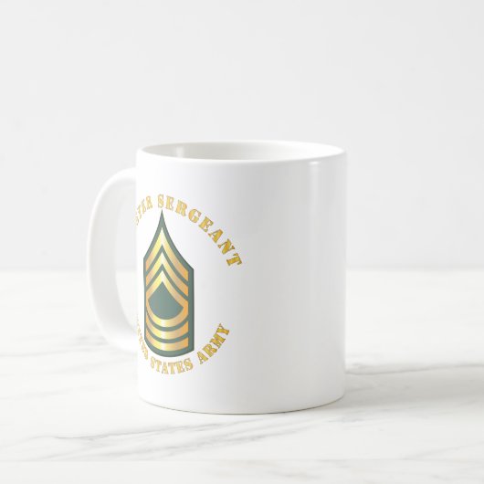 Armee - Master Sergeant - MSG Kaffeetasse (Vorderseite Links)