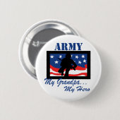 Armee mein Großvater mein Held Button (Vorne & Hinten)