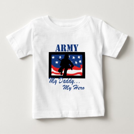 Armee mein Vati mein Held Baby T-shirt (Vorderseite)