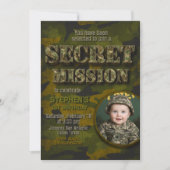 Armee - Militär - Soldat Junge Geburtstag Einladung (Vorderseite)