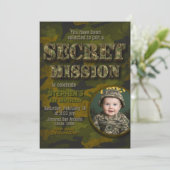 Armee - Militär - Soldat Junge Geburtstag Einladung (Stehend Vorderseite)