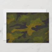 Armee - Militär - Soldat - Junge Geburtstag mit Fo Einladung (Rückseite)