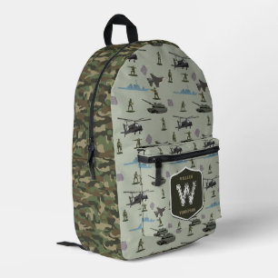 Armee-Militär-Tarnmuster Grün Camo Muster Bedruckter Rucksack
