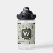 Armee-Militär-Tarnmuster Grün Camo Muster Trinkflasche (Rückseite)