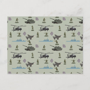 Armee Militär-Tarnung Grün Camo Feiertagspostkarte