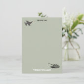 Armee Militär-Tarnung Grün Camo Geburtstag Dankeskarte (Stehend Vorderseite)