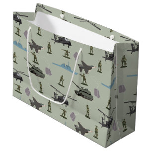 Armee Militär-Tarnung Grün Camo Geburtstag Große Geschenktüte