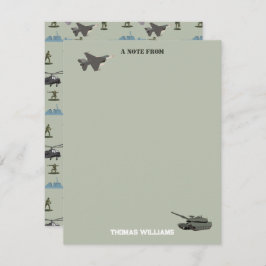 Armee Militär-Tarnung Grün Camo Geburtstag Mitteilungskarte