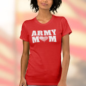 ARMEE-MUTTER mit Herz und Flagge T-Shirt