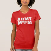 ARMEE-MUTTER mit Herz und Flagge T-Shirt (Vorderseite)