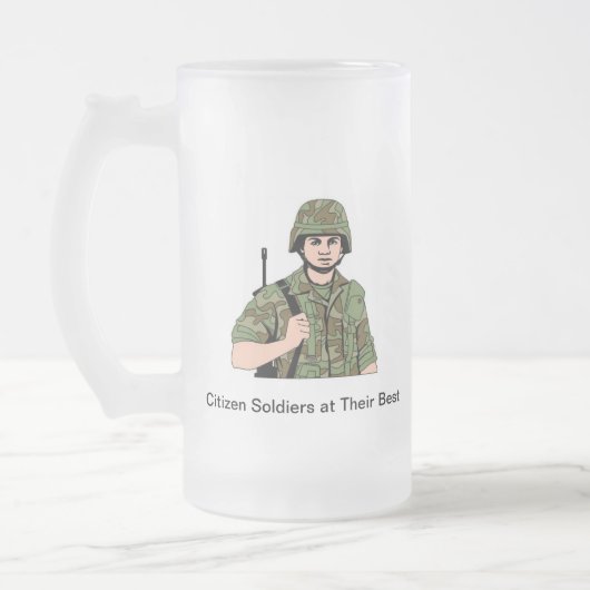 Armee-nationaler Schutz-mattierte Tasse (Links)