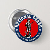 Armee-Nationalgarde-Militär-Logo Button (Vorne & Hinten)