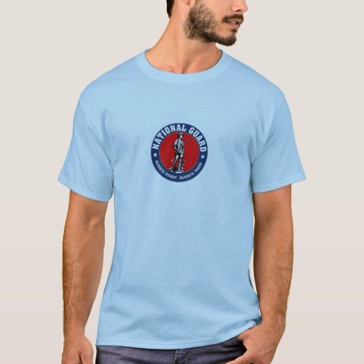 Armee-Nationalgarde-Militär-Logo T-Shirt (Vorderseite)