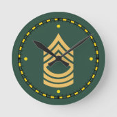 Armee-Oberfeldwebel-Uhr Runde Wanduhr (Vorderseite)
