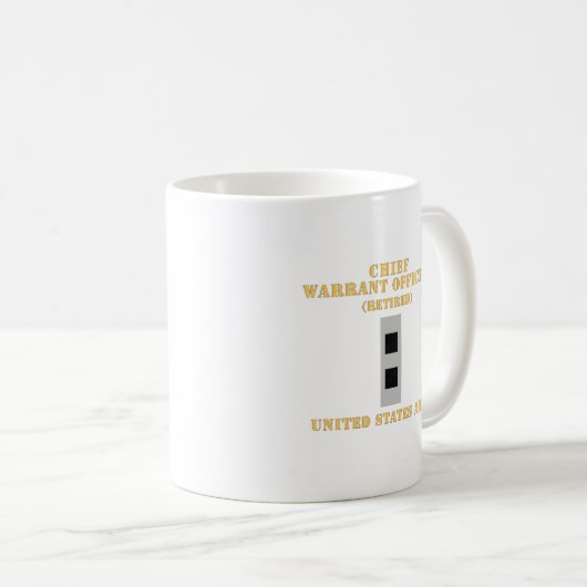 Armee - Offizier des Haftbefehls 2 - CW02 - Wohnun Kaffeetasse (VorderseiteRechts)