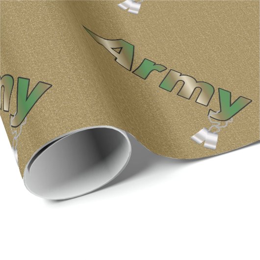 Armee-Packpapier Geschenkpapier (Rolleneckpunkt)