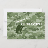 ARMEE-PARTY EINLADUNG, PAINTBALL-PARTY EINLADUNG (Rückseite)