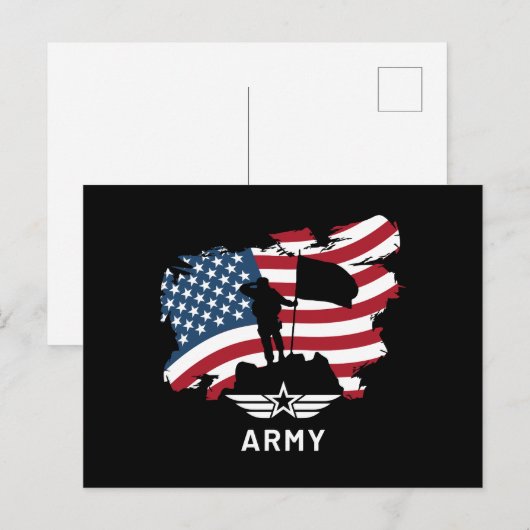 Armee Postkarte (Vorne/Hinten)