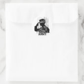 Armee Runder Aufkleber (Tasche)