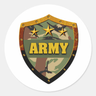 Armee Runder Aufkleber