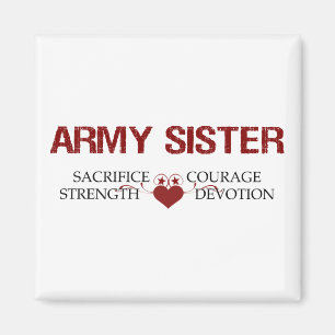 Armee-Schwester-Opfer, Stärke, Mut Magnet