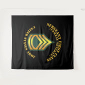 Armee - Sergeant First Class - SFC - Kampfveteran Wandteppich (Vorderseite (Horizontal))