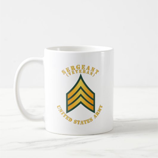 Armee - Sergeant - SGT - Veteran Kaffeetasse (Links)