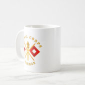 Armee - Signalkorps - Veteran-Zweigstelle Kaffeetasse (Vorderseite Links)