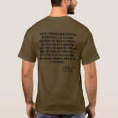 Armee - Soldat Gottes T-Shirt (Rückseite)