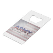 Armee "Soldat, Veteran, Amerikaner" Geldbeutel Flaschenöffner (Rückseite Schrägansicht)