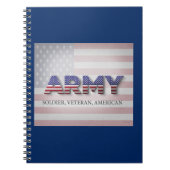 Armee "Soldat, Veteran, Amerikaner" Notizblock (Vorderseite)