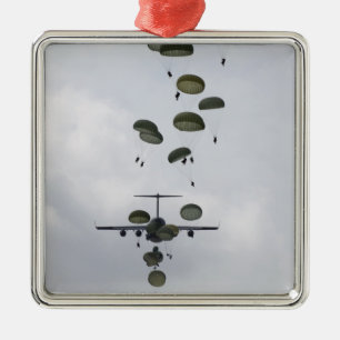 Armee-Soldaten springen von Wechselstrom - 17 Ornament Aus Metall