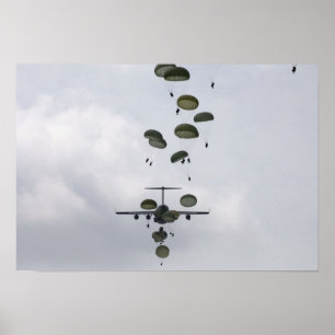 Armee-Soldaten springen von Wechselstrom - 17 Poster
