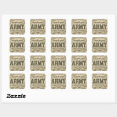 ARMEE STARK QUADRATISCHER AUFKLEBER (Blatt)