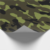 Armee-Tarnmuster Geschenkpapier (Ecke)