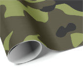 Armee-Tarnmuster Geschenkpapier (Rolleneckpunkt)