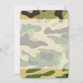 Armee-Tarnung Einladung (Rückseite)