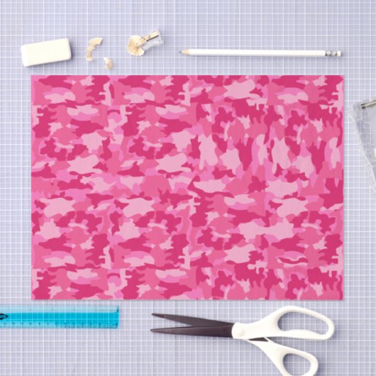 Armee-Tarnungs-Rosa-Muster-Hintergrund Seidenpapier (Handwerk)